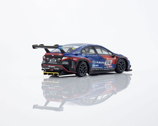 Kyosho 1:64 Minicar Book Edition Subaru WRX NBR2023 with MOTN LED Base Compatible – Blue