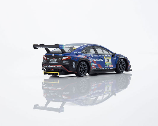 Kyosho 1:64 Minicar Book Edition Subaru WRX NBR2024 with MOTN LED Base Compatible – Blue