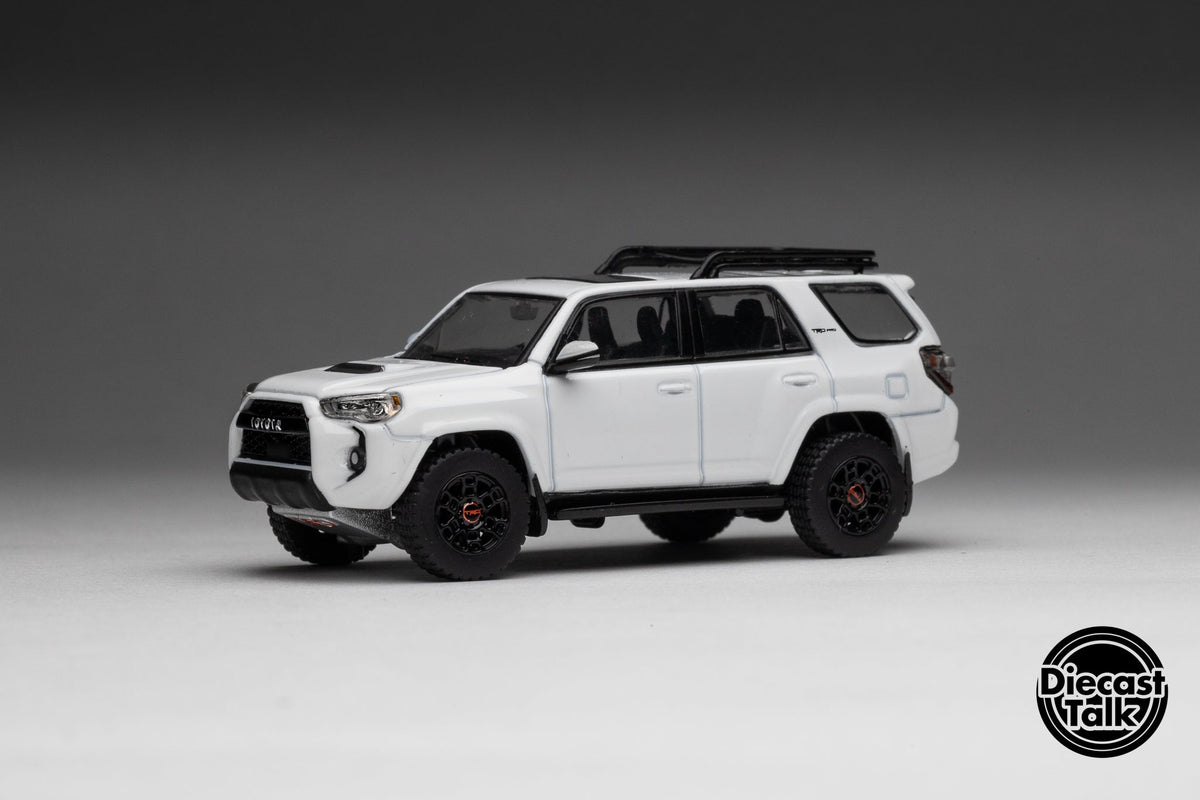 GCD DiecastTalk Exclusive 1/64 Toyota 4Runner TRD PRO white 