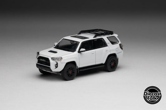 GCD DiecastTalk Exclusive 1/64 Toyota 4Runner TRD PRO white Ltd 1200pcs