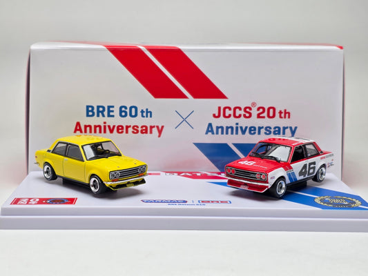 Tarmac Works 1/64 BRE 60th & JCCS 20th Anniversary Datsun 510 2-Car Set