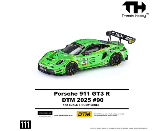 Trends Hobby 1:64 Porsche 911 GT3 R – DTM #90 2025 – Limited Edition