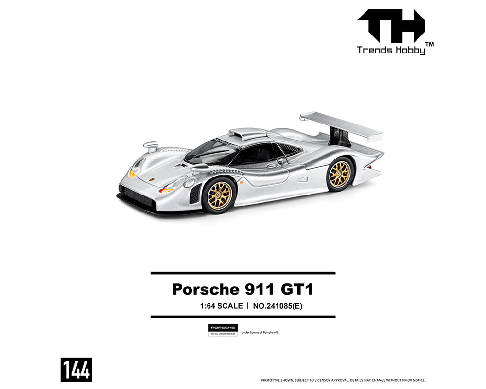 Trends Hobby 1:64 Porsche 911 GT1 1998 – Silver