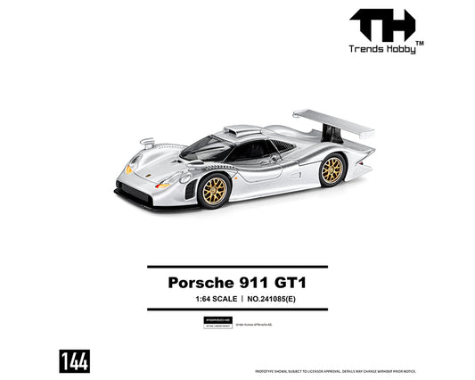Trends Hobby 1:64 Porsche 911 GT1 1998 – Silver