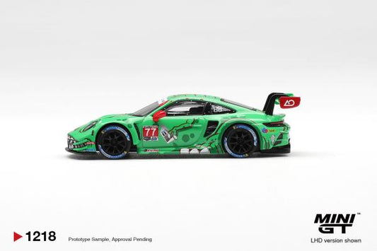 Mini GT 1:64 Porsche 911 GT3 R (992) #77 AO Racing 2025 IMSA Sebring 12 Hrs Class Winner