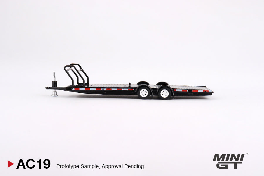 MiniGT 1/64 Car Transport Trailer Black