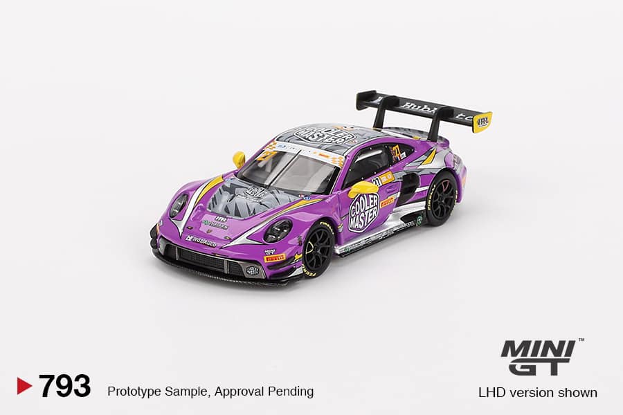 Mini GT 1:64 Porsche 911 GT3 R #27 HubAuto Racing 2023 FIA GT World Cup 70th Macau Grand Prix – Mijo Exclusives
