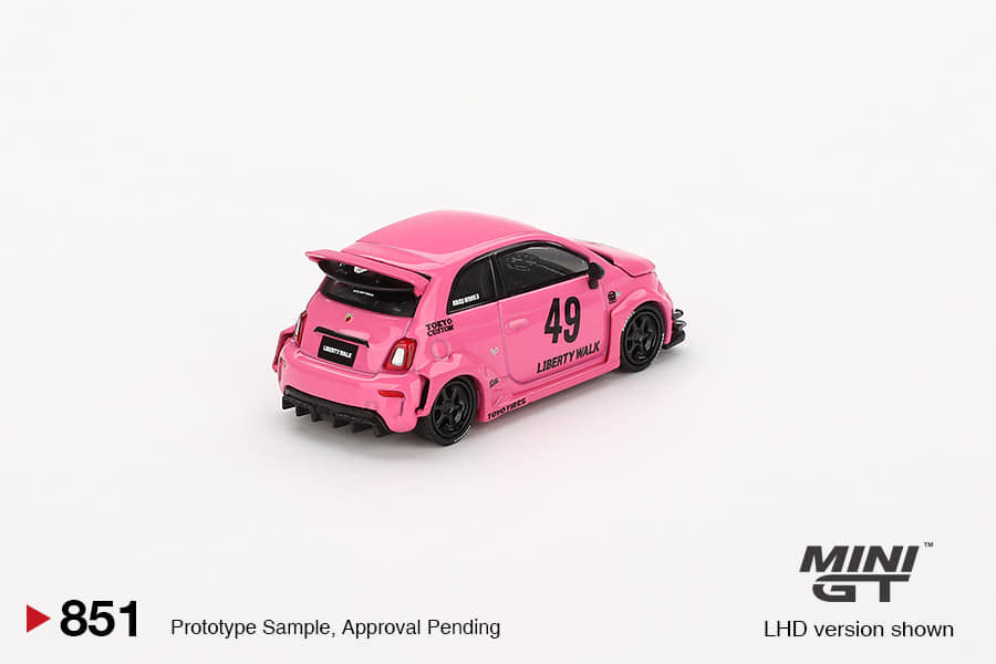 Mini GT LB-WORKS x Abas Works ABARTH 595 Gara White #809 1