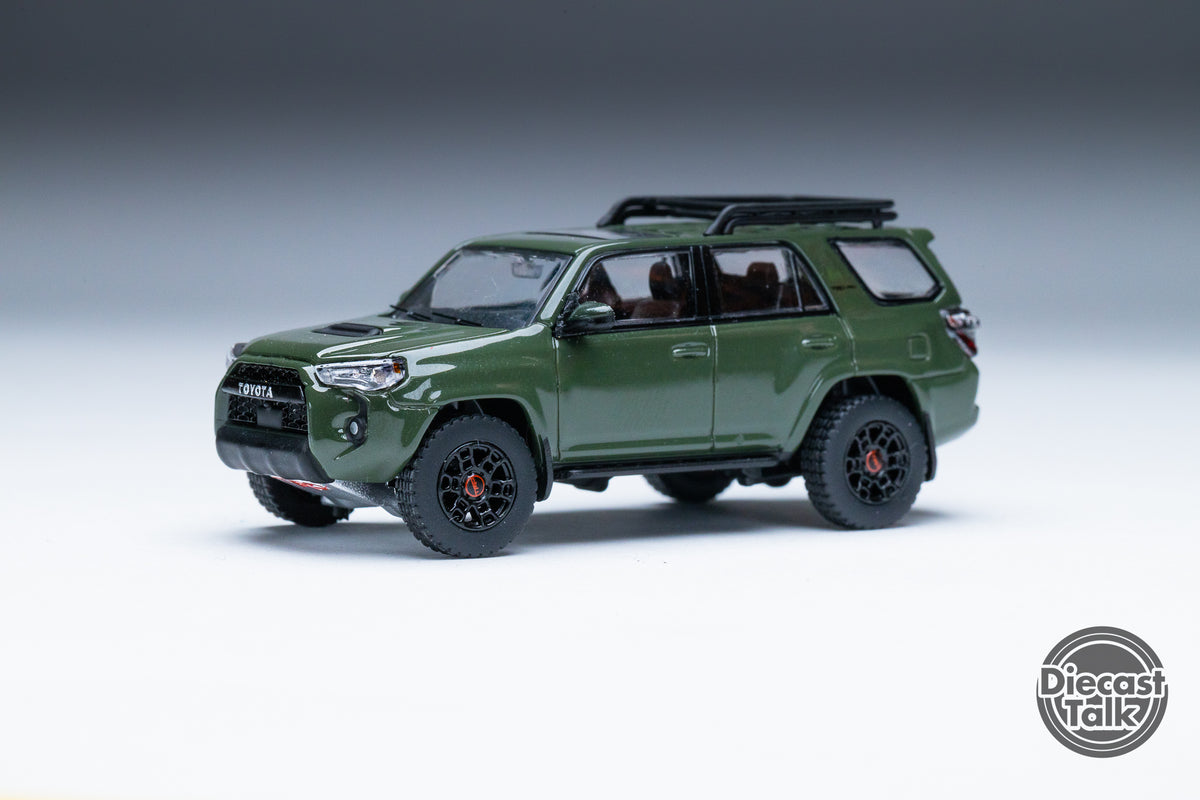 GCD DiecastTalk Exclusive 1/64 Toyota 4Runner TRD PRO Army
