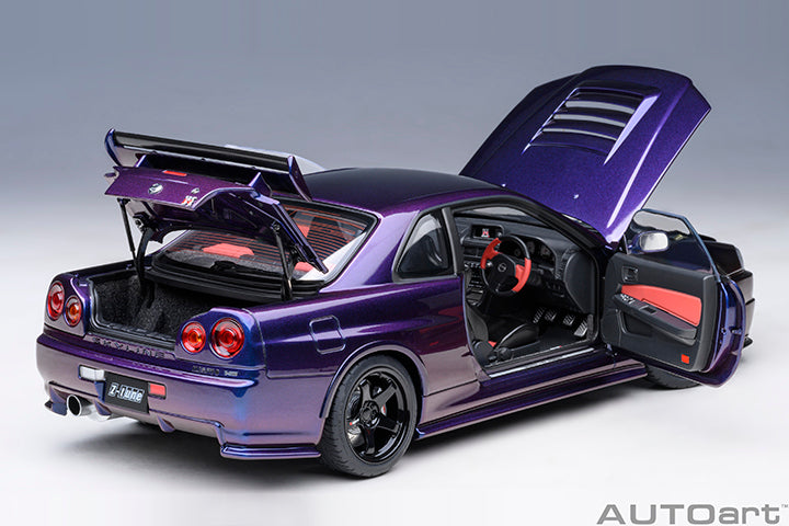 Nissan selling R34 GTR Midnight Purple 3 1999 1:18 Scale Solido 1804303