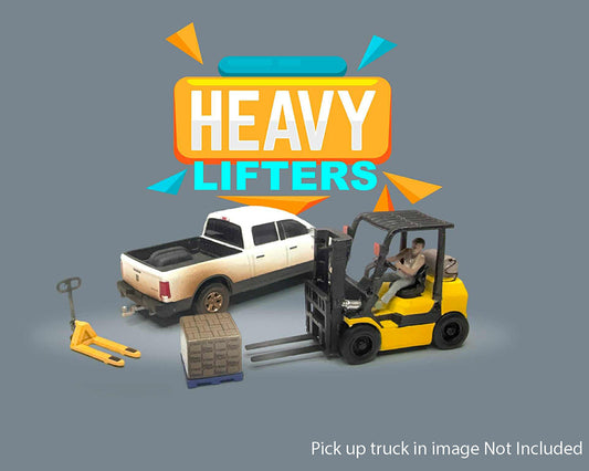 (Pre Order) American Diorama 1:64 Figures Heavy Lifters Forklift Set – MiJo Exclusive