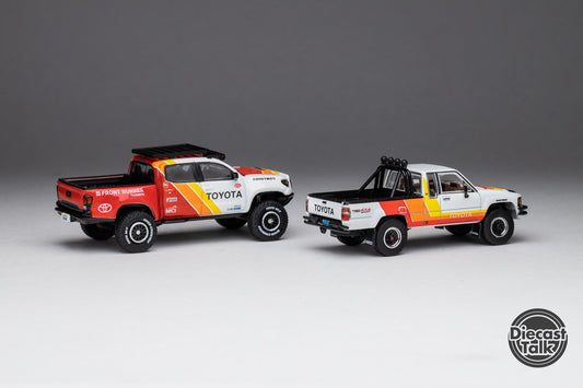 GCD DiecastTalk Exclusive 1/64 Toyota Hilux + Tacoma TRD Box set Ltd 1008 sets