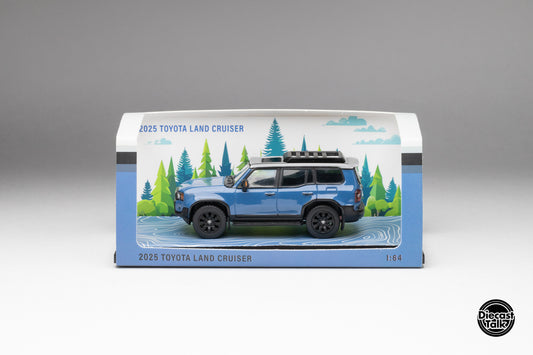DiecastTalk Exclusive GCD 1/64 Toyota Land Cruiser First Edition Heritage Blue