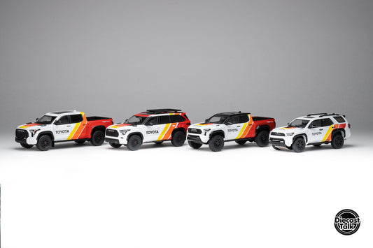 DiecastTalk GCD 1/64 Toyota TRD PRO 4-Cars Set