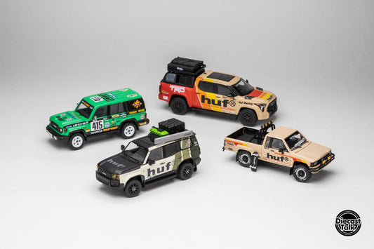 (Bundle) HUF x DiecastTalk 1/64 Toyota 4 Cars Bundle