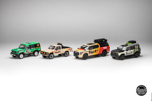 HUF x DiecastTalk Exclusive 1/64 Toyota 4-in-1 Box Set