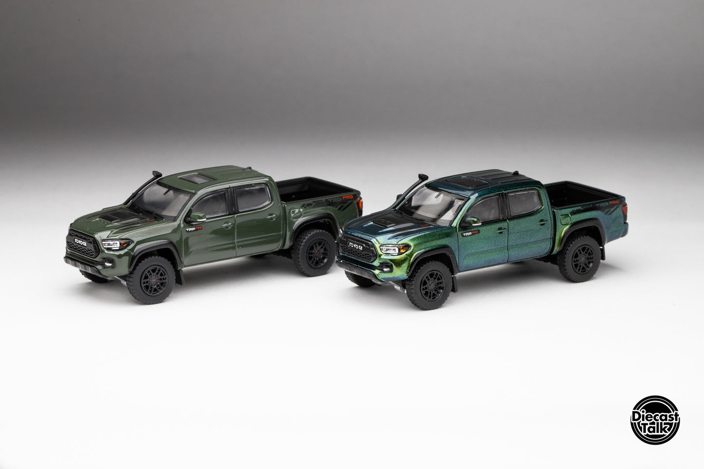 DiecastTalk Exclusive Anniversary GCD 1/64 Toyota Tacoma TRD PRO Magic Green