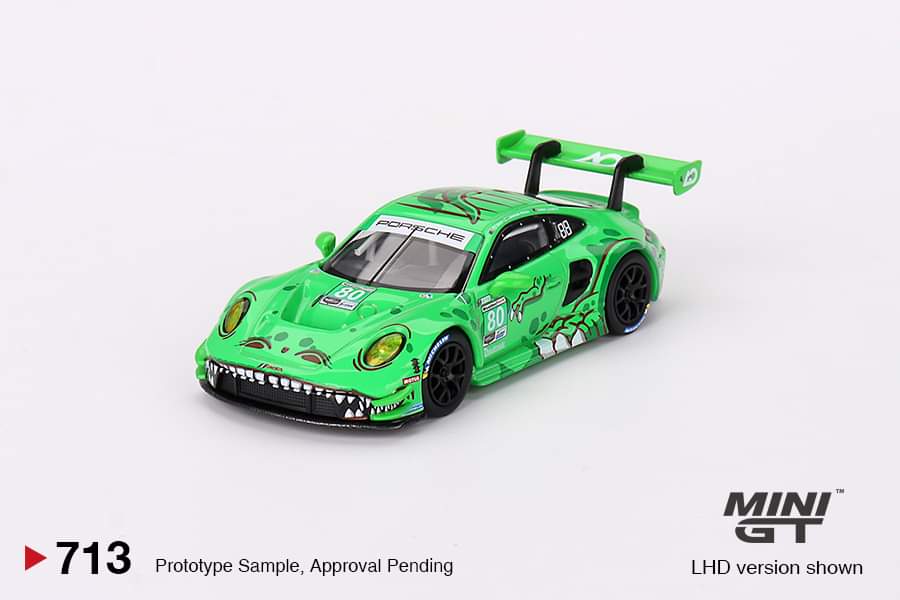 Mini GT 1:64 Porsche 911 GT3 R #80 GTD AO Racing 2023 IMSA Sebring 12 Hrs- Mijo Exclusives