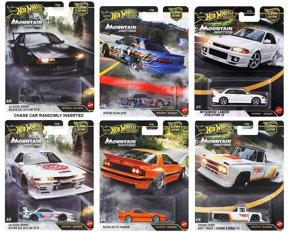 1 set of Hot Wheels 1:64 Car Culture 2027 A – Mountain Drifters