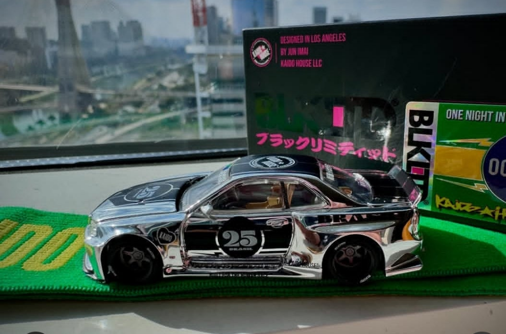 Kaido House Black Limited 1:64 Nissan Skyline GT-R (R34) Kaido Racing Brazil exclusive