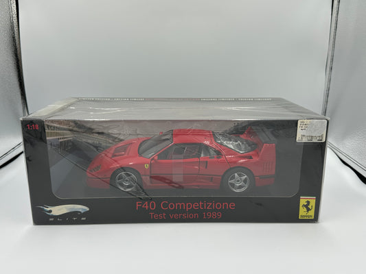 Hot Wheels Elite 1:18 Ferrari F40 Competizione Test 1989
