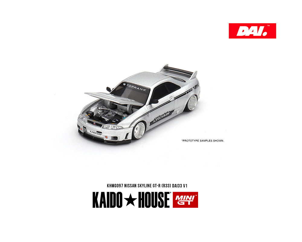 Preorder) Kaido House x Mini GT 1:64 Nissan Skyline GT-R (R33) DAI33 –  DiecastTalk