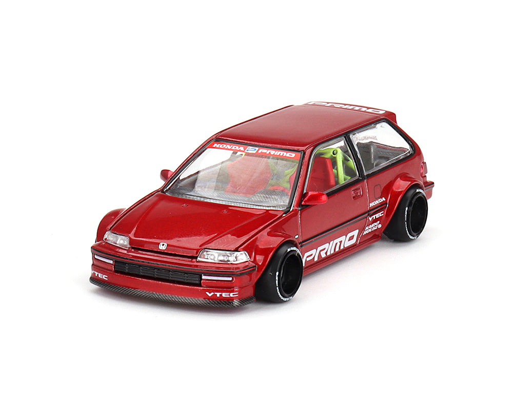 Kaido House x Mini GT 1:64 Honda Civic (EF) Kaido Works V2- M Red