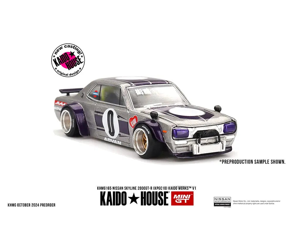 NISSAN SKYLINE GT-R KAIDO WORKS 街道ハウス Kaido House x Mini GT 1:64 Nissan Skyline GT-R (KPGC10