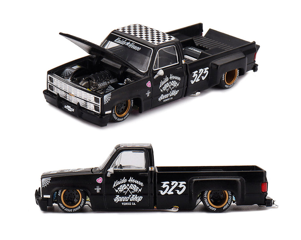 Kaido House x Mini GT Chevrolet Silverado Dually Hot Rod V1 – Flat Black