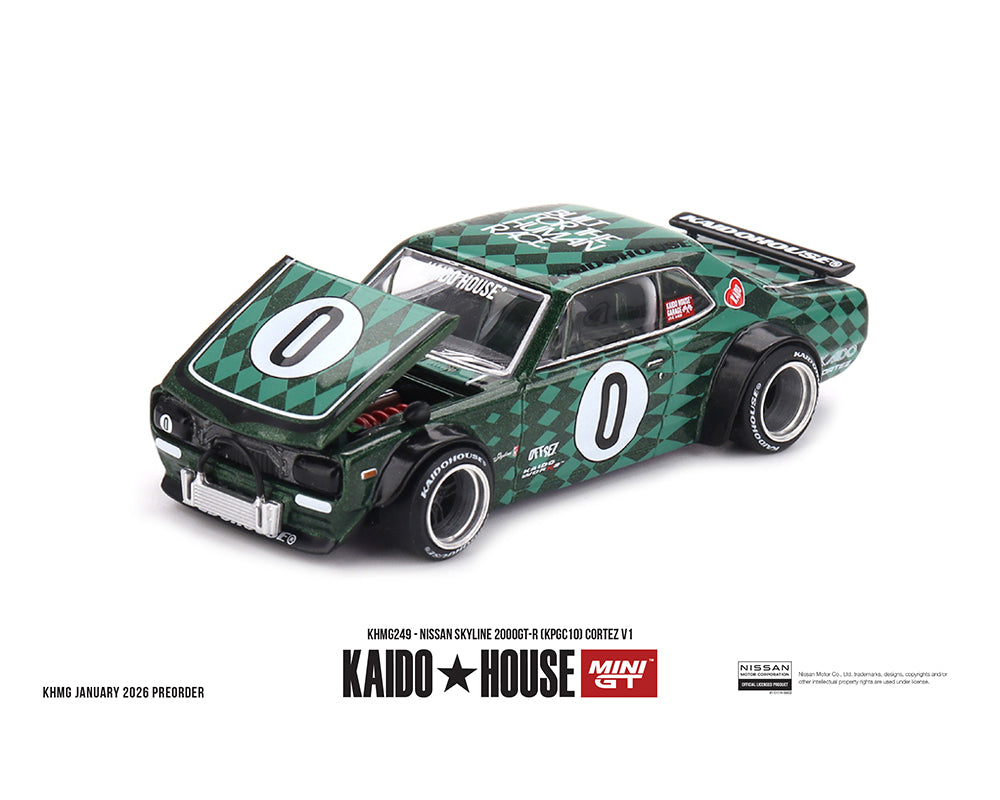 Kaido House x Mini GT 1:64 Nissan Skyline 2000GT-R (KPGC10) Cortez V1