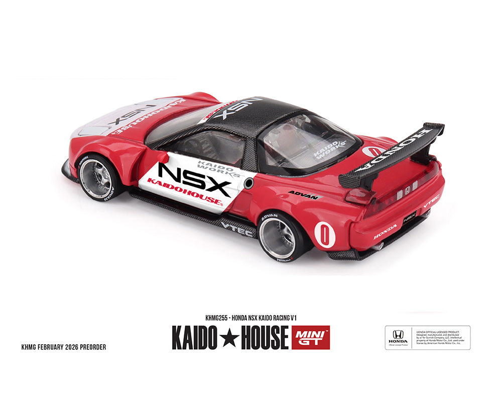 Kaido House x Mini GT 1:64 Honda NSX Kaido Racing – Black/Red