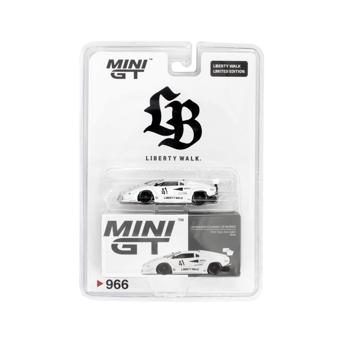 MINI GT 1/64 LB-WORKS ER34 カウンタック LBWK MINI GT 1/64 Lamborghini Countach LB-WORKS White 2024 Tokyo