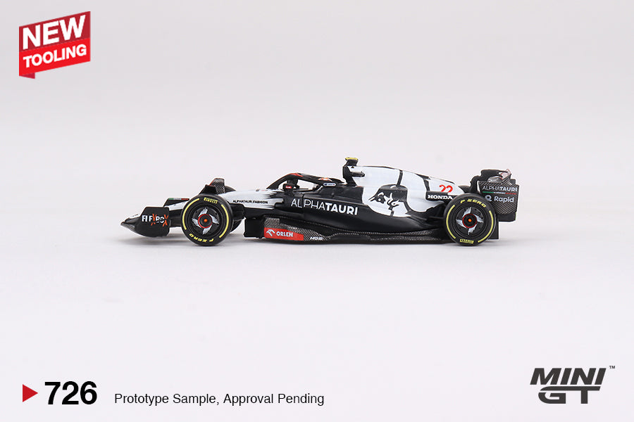 Mini GT 1:64 AlphaTauri AT04 #22 Yuki Tsunoda 2023 F1 2023 Australian GP- MiJo Exclusives