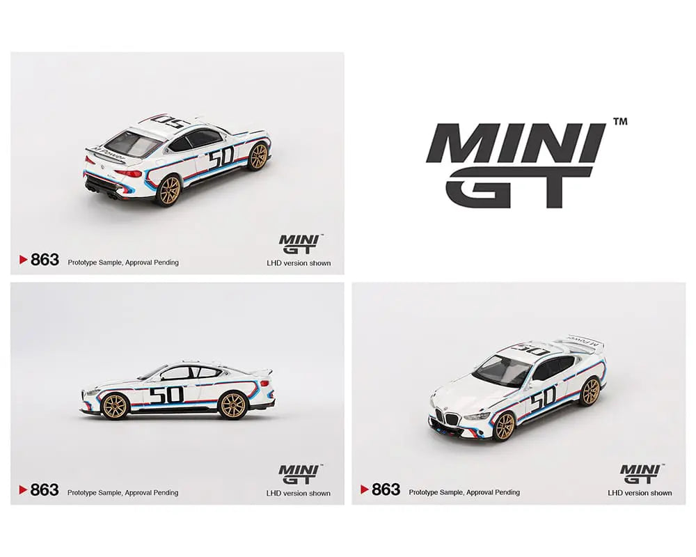Preorder) Mini GT 1:64 BMW 3.0 CSL – White – DiecastTalk