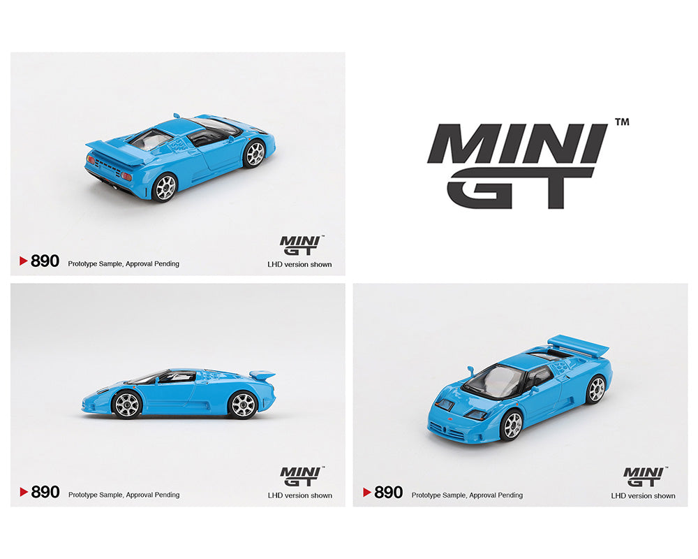 Mini GT 1:64 Bugatti EB110 Super Sport – Blue