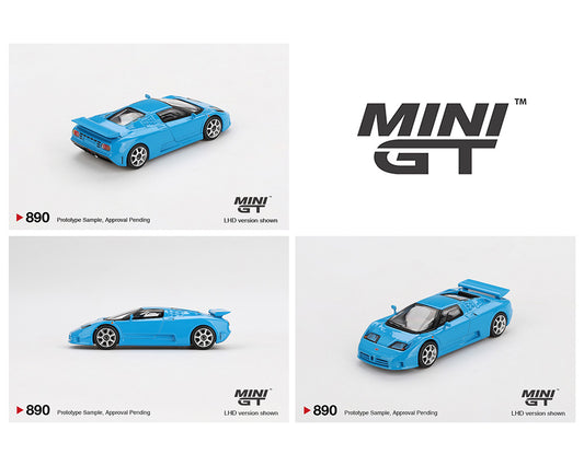 Mini GT 1:64 Bugatti EB110 Super Sport – Blue