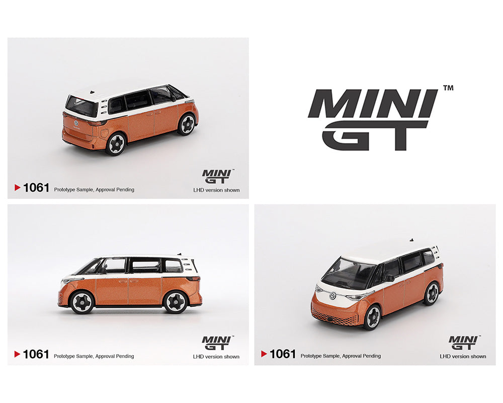 Mini GT 1:64 Volkswagen ID.Buzz – Candy White / Energetic Orange
