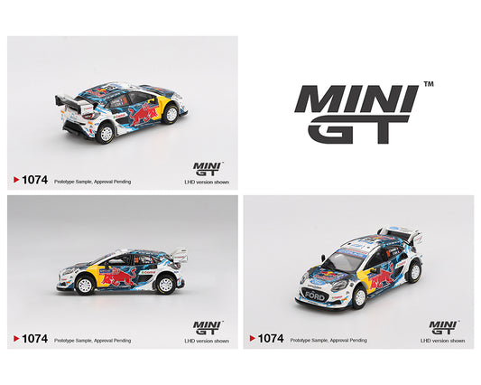 (Preorder) Mini GT 1:64 Ford Puma Rally1 #16 M-Sport Ford WRT 2024 Rally Finland 3rd Place – White – Mijo Exclusives