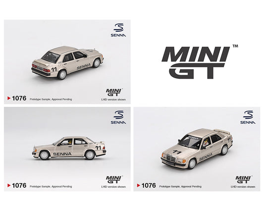 (Preorder) Mini GT 1:64 Mercedes-Benz 190 E 2.3-16 #11 Ayrton Senna 1984 Nürburgring Race of Champions w/ Figure – Mijo Exclusives