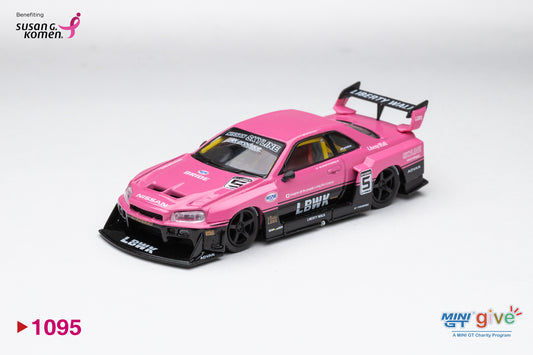 Bundle DiecastTalk Exclusive Pink Tacoma 3.0 + MiniGT Nissan LB-ER34 Pink (PRE-SALE)