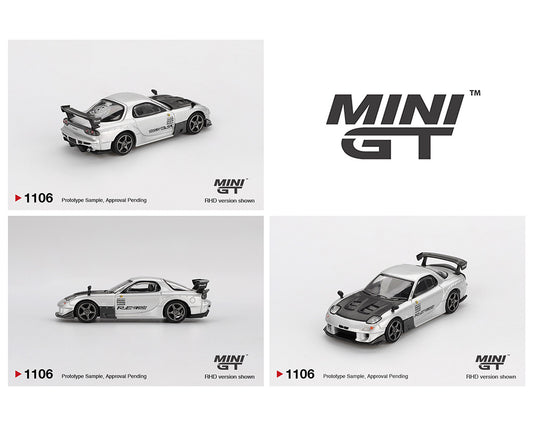 Mini GT 1:64 Mazda RX-7 RE-Amemiya – Silver Metallic