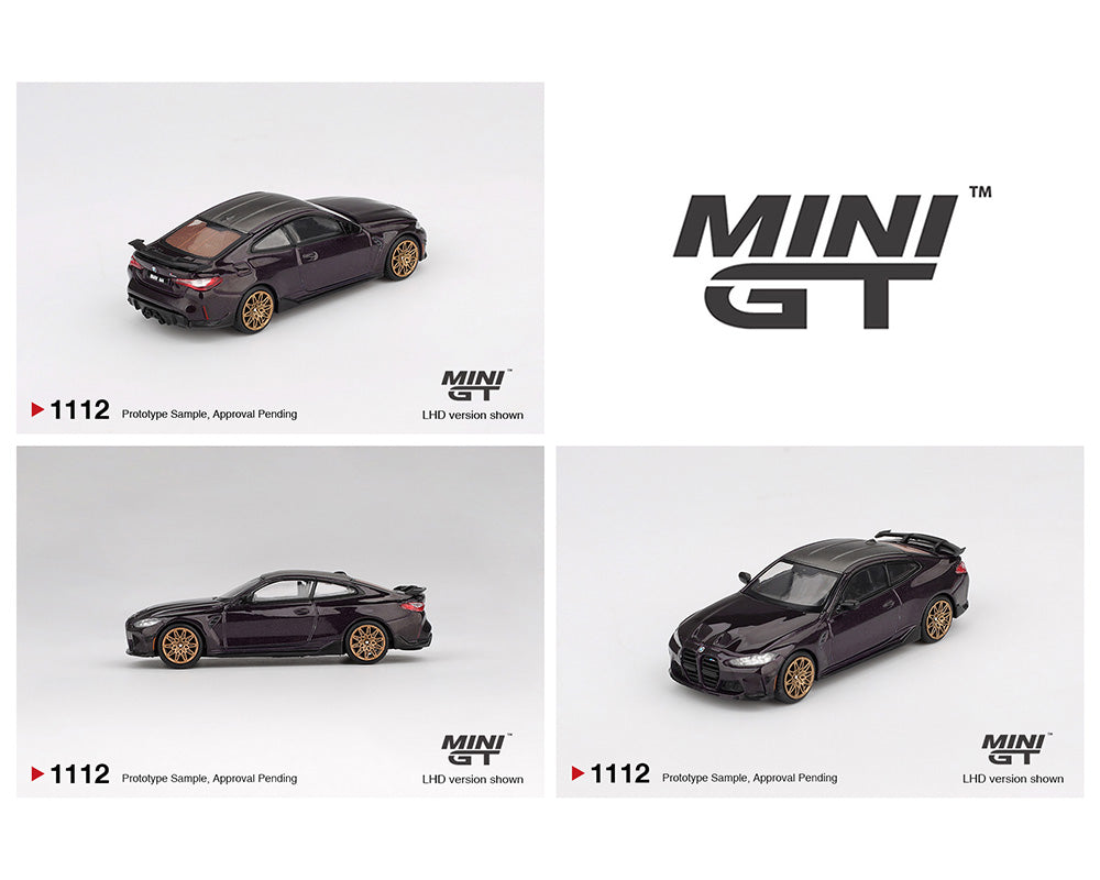 MINI GT BMW M4 コンペティション (G82) チェイスカー 1/64 Mini GT BMW M4 CSL G82 (Black Sapphire) Diecast Car