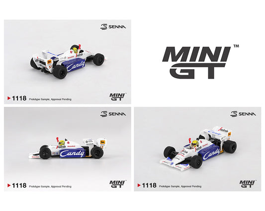 (Preorder) Mini GT 1:64 Toleman TG184 #19 Ayrton Senna 1984 Monaco Grand Prix 2nd Place- Limited Edition