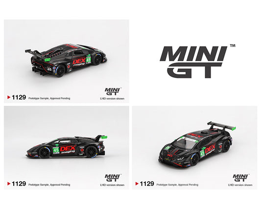 Mini GT 1:64 Lamborghini Huracán GT3 EVO2 #45 No.45 DEX Imaging 2024 IMSA Daytona 24 Hrs