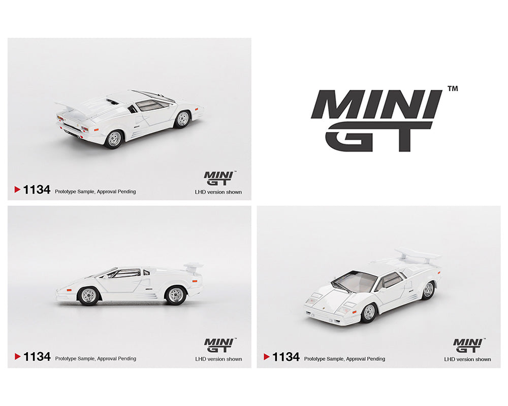 Mini GT 1:64 Lamborghini Countach 25th Anniversary – White
