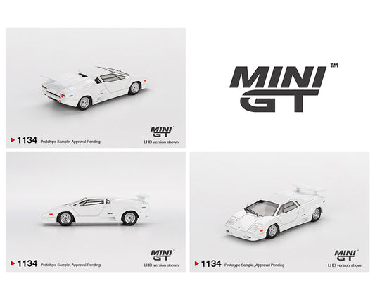 Mini GT 1:64 Lamborghini Countach 25th Anniversary – White