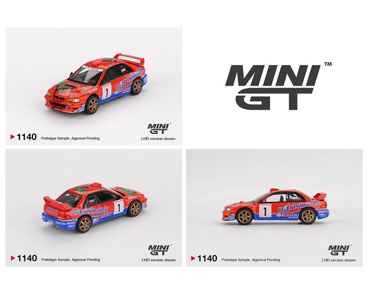Mini GT 1:64 Subaru Impreza WRC97 #1 1999 DRM Champion