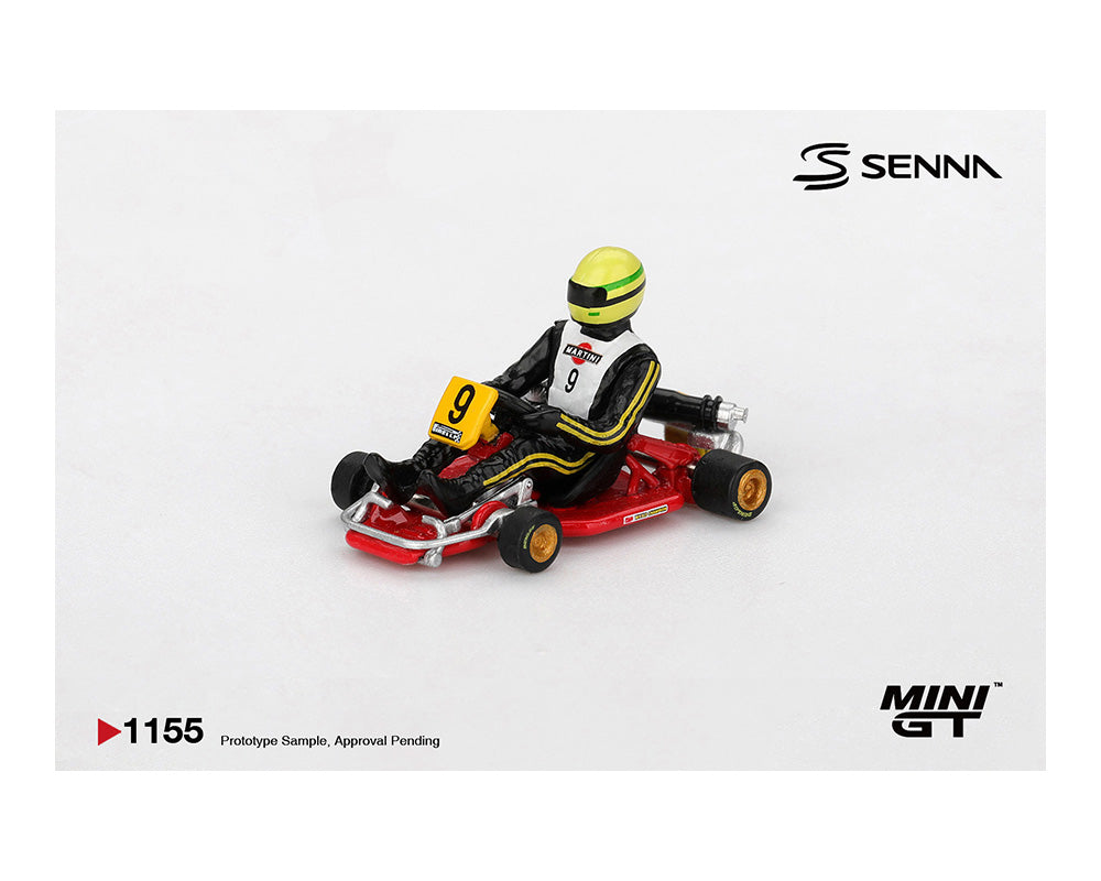 Mini GT 1:64 Senna Kart Formula K #9 Ayrton Senna da Silva 1981