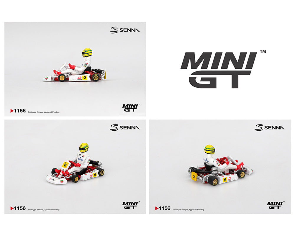 Mini GT 1:64 Senna Kart #2 Ayrton Senna da Silva 1993 Masters of Paris-Bercy