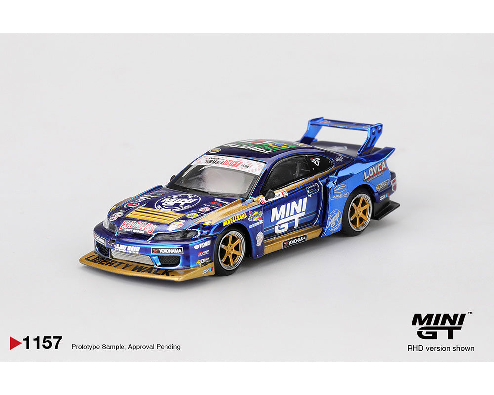 MINI GT S15 LB-Super Silhouette リバティワークス Mini GT 1:64 Nissan LB-Super Silhouette S15 SILVIA #555 Team MINI